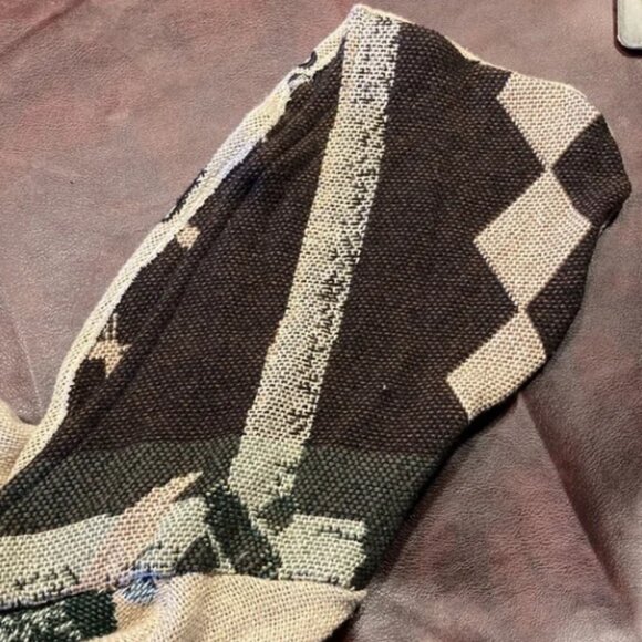 Vintage Rework Cabin Outdoor Hiking Tapestry Blanket Hooded Sweatshirt - Picture 10 of 10